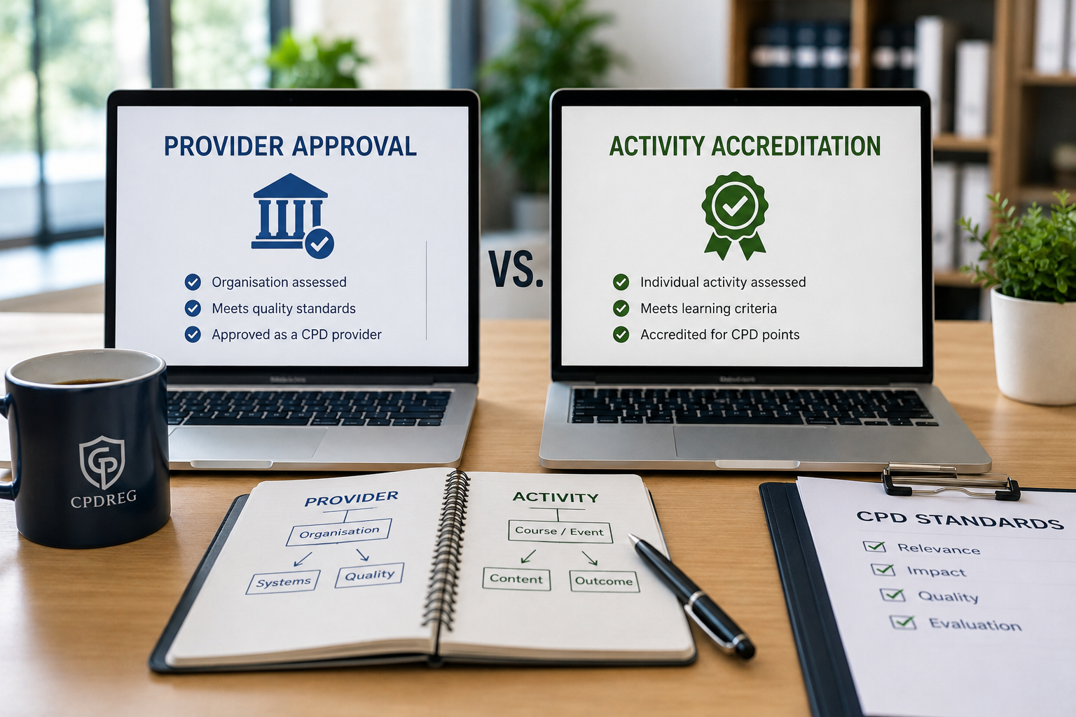Provider approval and activity accreditation: understanding the difference
